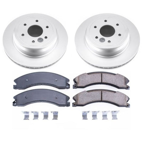 Power Stop 16-18 Nissan Titan XD Rear Z17 Evolution Geomet Coated Brake Kit - CRK7877