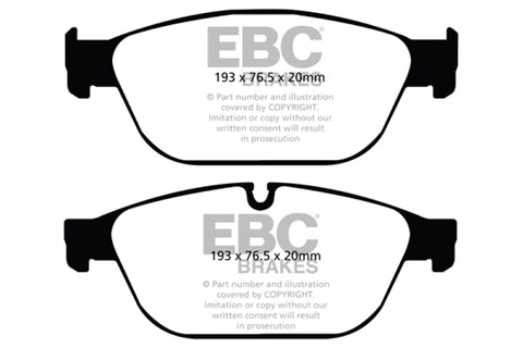EBC 11-12 Audi A8 Quattro 3.0 Supercharged Redstuff Front Brake Pads - DP32087C