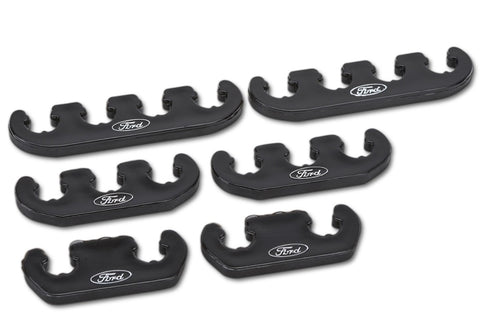 Ford Racing Wire Dividers 4 to 3 to 2 - Black w/ White Ford Logo - 302-641