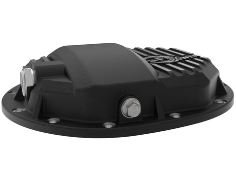 aFe Pro Series AAM 9.5/9.76 Rear Diff Cover Black w/Mach Fins & Oil 14-19 GM Silverado/Sierra 1500 - 46-71121B