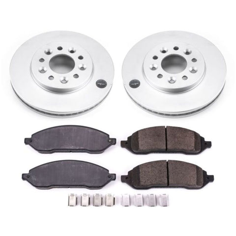 Power Stop 04-07 Ford Freestar Front Z17 Evolution Geomet Coated Brake Kit - CRK3051