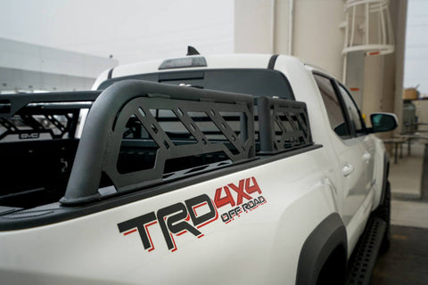 DV8 Offroad 20-22 Jeep Gladiator JT / 05-21 Toyota Tacoma Overland Bed Rack - 2pc. Adjustable - RRUN-01