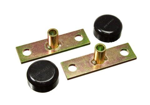 Energy Suspension 66-77 Ford Bronco 4WD Black Tailgate Hinge Bracket & Bushing Set - 4.9102G