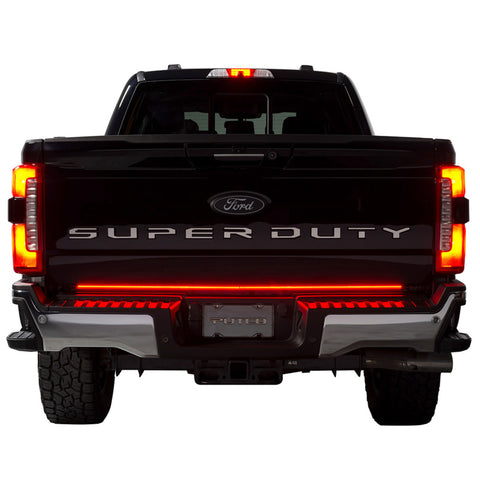 Putco 2024 Ford SuperDuty F-250 60In Direct Fit Red Blade Kit Tailgate Bars w/ LED Taillamps - 9203060-26