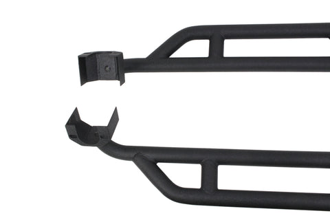 Fishbone Offroad 07-18 Jeep JK 2 Door Wrangler JK Steel Rock Sliders - Blk Textured Powdercoat - FB23008