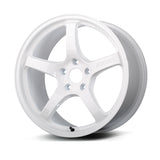 Gram Lights 57CR 18x9.5 +38 5x100 Ceramic White Pearl Wheel - WGCRX38DCPP