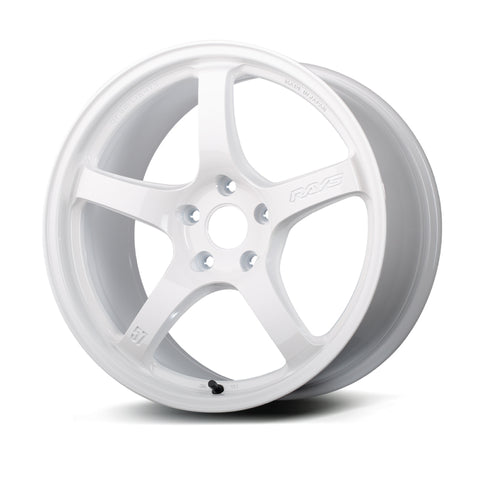 Gram Lights 57CR 18x9.5 +38 5x100 Ceramic White Pearl Wheel - WGCRX38DCPP