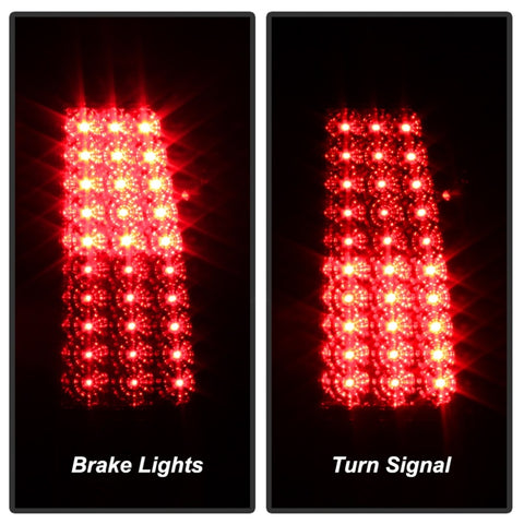 xTune Chevy Silverado 1500/2500/3500 03-06 LED Tail Lights Red Clear ALT-ON-CS03-LED-RC - 5008787