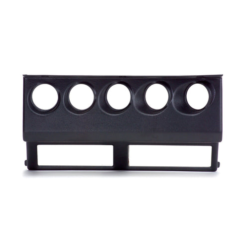 Autometer 87-95 Jeep Wrangler YJ Black Cluster Bezel - Holds Five 2-1/16in Gauges - 15218