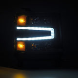 AlphaRex 16-18 Chevy 1500HD NOVA-Series LED Proj Headlights BK w/Actv Lgt/SeqSig & DRL (Req 810023) - 880237