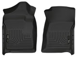 Husky Liners 07-12 Chevrolet Silverado/GMC Sierra Regular Cab WeatherBeater Black Floor Liners - 18221