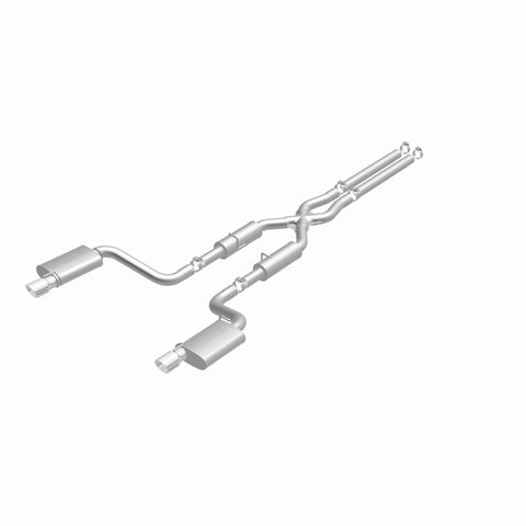 MagnaFlow 11-12 Dodge Charger SRT-8 Hemi Dual Split Rear Exit Stainless Cat-Back Performance Exhaust - 15494