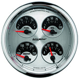 Autometer American Muscle SSE 100PSI/100-250 Deg F/8-18 Volt Oil Press/Water Temp/Volt/Fuel Gauge - 1225