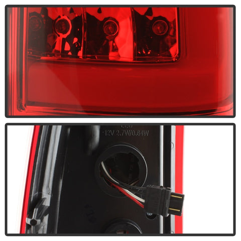 xTune Chevy Silverado 1500/2500/3500 99-02 / Version 3 Tail Lights Red Clear ALT-ON-CS99V3-LBLED-RC - 9038792