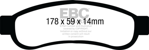 EBC 08-10 Ford F250 (inc Super Duty) 5.4 (2WD) Yellowstuff Rear Brake Pads - DP41893R