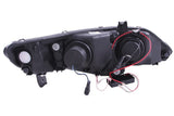 ANZO 2006-2011 Honda Civic Projector Headlights w/ Halo Black (CCFL) - 121454