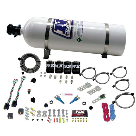 Nitrous Express Dodge EFI Dual Stage Nitrous Kit (50-150HP x 2) w/15lb Bottle - 20324-15