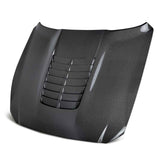 Anderson Composites 15-20 Ford Mustang Shelby GT350/GT350R Type GT5 Double Sided Carbon Fiber Hood - AC-HD15FDMU350-GT5-DS