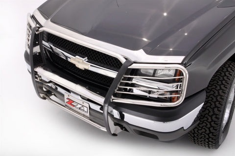 AVS 03-05 Chevy Silverado 1500 Aeroskin Low Profile Acrylic Hood Shield - Smoke - 322024