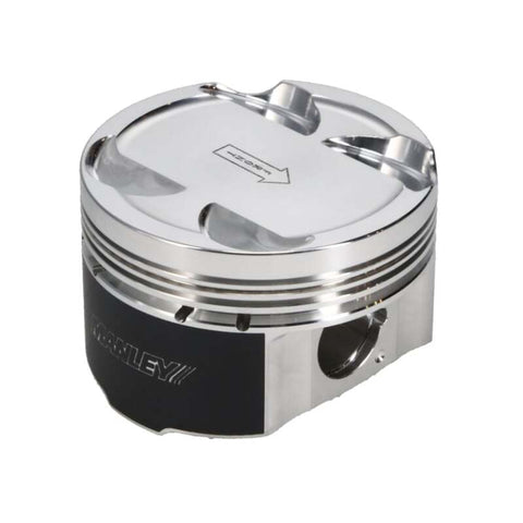 Manley 93-98 Toyota Supra Turbo (2JZGTE) 86.5mm +.5mm Oversized Bore 8.5:1 Dish Piston Set with Ring - 609005C-6