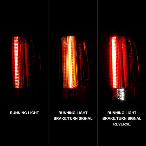 ANZO 2015-2017 Chevrolet Suburban/Tahoe LED Taillights Chrome - 311280