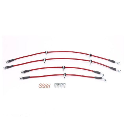 Power Stop 94-01 Acura Integra Front & Rear SS Braided Brake Hose Kit - BH00017
