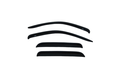 AVS 05-11 Dodge Dakota Quad Cab Ventvisor Outside Mount Window Deflectors 4pc - Smoke - 94656