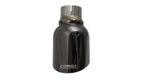 Corsa 2011-2024 Single Universal 2.5in Inlet / 4.5in Outlet Black PVD Pro-Series Tip Kit - TK007BLK