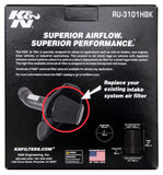 K&N Universal Rubber Filter Round Tapered 6in Flange ID x 7.5in Base OD x 5.25in Top OD x 8in Height - RU-3101HBK