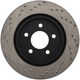 StopTech 05-10 Ford Mustang V6/4.0L / GT V8/4.6L Cross Drilled Right Rear Rotor - 128.61087R