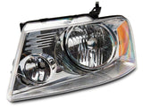 Raxiom 04-08 Ford F-150 Axial Series OEM Style Replacement Headlights- Chrome Housing (Clear Lens) - T551341
