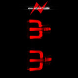 ANZO 15-19 Chevy Silverado 2500HD/3500HD (Halgn Only) LED Tail Lights w/Black Light Bar & Clear Lens - 311425
