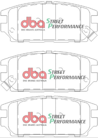DBA 91-94 Dodge Stealth AWD XP Performance Rear Brake Pads - DB1238SP