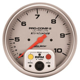 Autometer Ultra-Lite 5 inch 10K RPM In Dash Dual Range w/ Memory Tachometer - 4499
