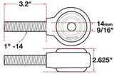 SPC Performance xAxis Rod End Ball Joint - 15741