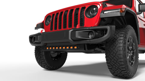 ORACLE Lighting 18-22 Jeep Wrangler JL Skid Plate w/ Integr LED Emitters - Amber - 5883-005