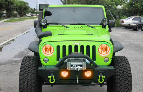 Oracle Jeep Wrangler 07-17 Halo Kit - ColorSHIFT w/o Controller - 2665-334