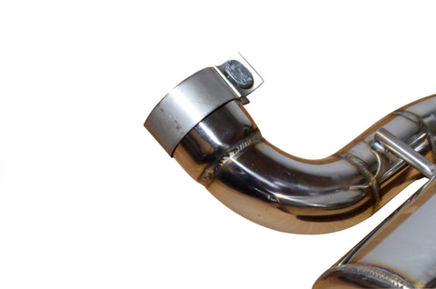 Injen 07-17 Jeep Wrangler JK 3.6L/3.8L 63mm Polished Axle-back Exhaust w/ 4in Black Tips - SES5004P