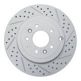 R1 07-15 Mazda Cx-9 Rear Right Drilled & Slotted Geo-Carbon Rotor - 830-80068R