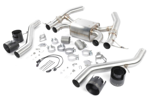 Dinan 23-26 BMW M2 (G87) Valved Axleback Exhaust System - Black Tips - D660-0100-BLK