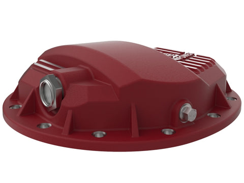 aFe Pro Series GMCH 9.5 Rear Diff Cover Red w/ Machined Fins 19-20 GM Silverado/Sierra 1500 - 46-71140R