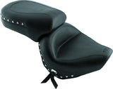 Mustang 98-16 Yamaha V-Star 650 Custom, 98-10 V-Star 650 Cl Touring 1PC Seat w/Studs - Black - 75266