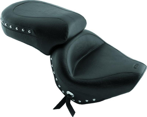 Mustang 98-16 Yamaha V-Star 650 Custom, 98-10 V-Star 650 Cl Touring 1PC Seat w/Studs - Black - 75266