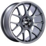 BBS CH-R 20x9 5x120 ET29 Satin Titanium Polished Rim Protector Wheel -82mm PFS/Clip Required - CH113TIPO