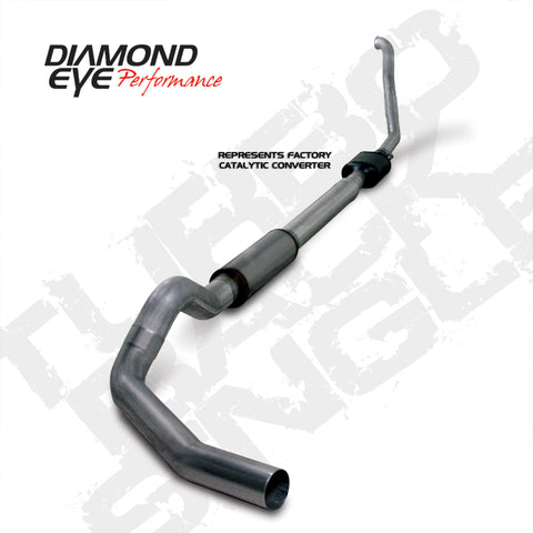 Diamond Eye KIT 5in TB SGL SS: 94-97 FORD 7.3L F250/F350 PWRSTROKE NFS W/ CARB EQUIV STDS - K5314S