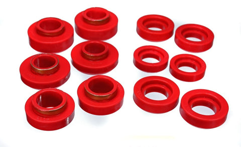 Energy Suspension GM Red Body to Frame Mount and Radiator Support Bushing Set - 3.4101R