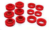Energy Suspension GM Red Body to Frame Mount and Radiator Support Bushing Set - 3.4101R