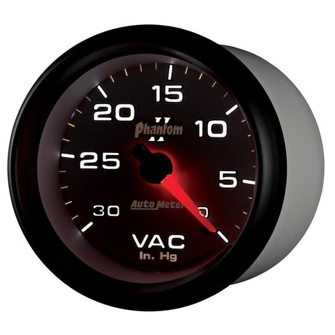 AutoMeter Gauge Vacuum 2-5/8in. 30Inhg Mechanical Phantom II - 7884