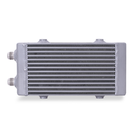 Mishimoto Universal Small Bar and Plate Dual Pass Silver Oil Cooler - MMOC-DP-SSL