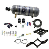 Nitrous Express 4150 Single Entry Billet Crossbar Nitrous Plate Kit (50-300HP) w/Composite Bottle - 63040-12